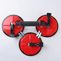 Ventouse de levage manuelle réglable à trois poignées en fer de 150 mm pour verre, qualité DIY