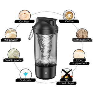 Botella mezcladora de proteínas automática de 600ML con logotipo personalizado, botella autoagitadora, Mini coctelera de proteínas eléctrica, botella de agua deportiva para gimnasio - Product Image 6