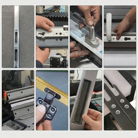 Máquina CNC de Perforación y Fresado para Ventanas y Puertas de Aluminio, PVC y UPVC con Motor de Rodamientos PLC de Alta Precisión