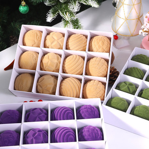 Ensemble de 12 boules de Noël floquées de 6 cm, ornements en velours texturé géométrique, boules de Noël incassables à suspendre pour la décoration de la maison - Product Image 2