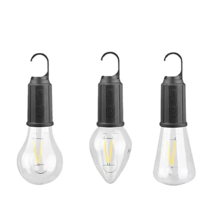 Tungsten wire warm light mini camp bulb led usb Retro atmosphere portable bulb for camping