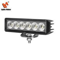 Lampe de travail auxiliaire LED universelle de 6 pouces 24W 9-32V DC à faisceau large, phare antibrouillard externe pour véhicules tout-terrain LML-0606-24