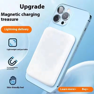 Logotipo personalizado 5000mAh 10000mAh Mini cargador inalámbrico magnético banco de energía para <span class=keywords><strong>iPhone</strong></span> 12 <span class=keywords><strong>13</strong></span> 14 15 16 17 <span class=keywords><strong>Pro</strong></span> <span class=keywords><strong>Max</strong></span> cargador portátil - Product Image 2