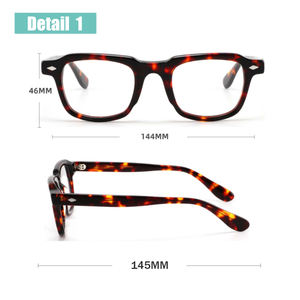 GL6724 Montura Óptica Clásica Unisex Hecha a Mano de Acetato de Alta Calidad, Monturas de Gafas Modernas - Product Image 3