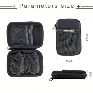 Ready Stock Travel Electronic Accessories Bag <b>Waterproof</b> Durable EVA Protective Case PU Leather Nylon Canvas Shockproof <b>Zipper</b> - Product Image 3