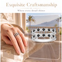 Bague et accessoires de luxe personnalisés en argent S925 plaqué or 18 carats avec moissanite pour cérémonies de fiançailles, vente en gros