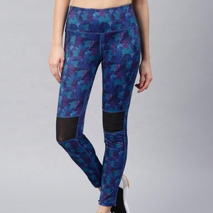 Leggings pour femmes par sublimation collants de jogging en tissu brillant pantalon de yoga - Product Image 6