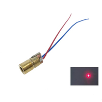 Diodes laser 5mW 650 nm, diodes laser point rouge, circuit 3V/5V, module 5mW 650nm, pointeur de visée, tête en cuivre