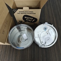 Fontaine pour chat et chien en acier inoxydable 304, distributeur d'eau automatique de 3,2 L, système de filtration, étanche, durable, pour plusieurs animaux domestiques
