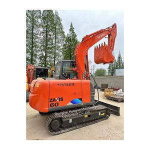 4,66-тонный мини-экскаватор <span class=keywords><strong>Hitachi</strong></span> ZX60 б/у на гусеничном ходу с коробкой передач, насосом, подшипником, гарантированной качеством, двигателем в комплекте - Product Image 1