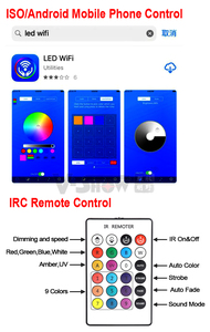 Vshow 6pcs 18W pin Powered không dây <span class=keywords><strong>RGB</strong></span> <span class=keywords><strong>DMX</strong></span> wifi từ xa <span class=keywords><strong>LED</strong></span> đám cưới <span class=keywords><strong>uplight</strong></span> DJ Disco sân khấu đèn laser chiếu đèn - Product Image 4