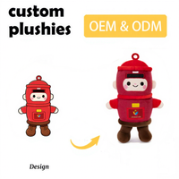 Peluche personnalisée, poupée en peluche, mascotte animale douce, cadeau mignon pour enfants, vente en gros, usine OEM, forme unique, vêtements amovibles