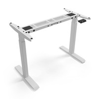 Cadre de bureau moderne pneumatique pour ordinateur portable, réglable en hauteur, avec mécanisme pliable, blanc ou noir