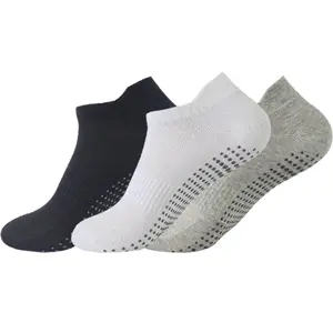 KTS32 fábrica personalizada antideslizante pegamento Yoga Pilates calcetines deportivos para mujeres con agarre descalzo antideslizante gimnasio Atlético calcetines de algodón