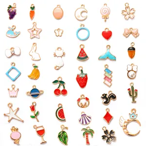 Cute Mixed 10pcs Animal Birds Tree Charms Pendants DIY Handmade Necklace Bracelet Jewelry Making Accessories