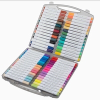 Stylos marqueurs à double pointe en peinture acrylique 60 couleurs, stylos à peinture acrylique de qualité supérieure pour la création de projets DIY