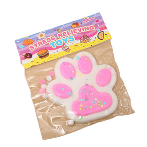 Wholesale Trending Tpr Cat Paw Pinched Squeeze Toys Soft Kawaii Antistress <b>Squishy</b> Cat Paw for Kids Keychain - Product Image 5
