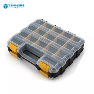 Organizador de Herramientas de Doble Cara de Fácil Acceso, Caja de Almacenamiento de Herramientas Portátil con Cierres Seguros para Tornillos, Clavos y Herramientas - Product Image 2
