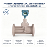 Vibration Resistant Multi-Parameter LUXZ Series Swirl Flow Meter for Chemical Process Pipeline Monitoring
