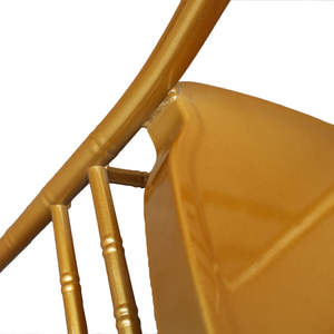 เก้าอี้แต่งงานทิฟฟานี่ Chiavari ซ้อนได้ทำจากโลหะพร้อมเบาะรองนั่ง - Product Image 6