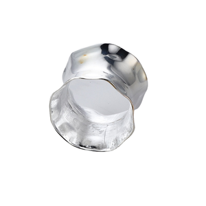 Anillos de Servilleta Circulares de Acero Inoxidable Modernos, Ecológicos y Hechos a Mano, de Buena Calidad, para Bodas, Fiestas y Cenas - Product Image 1