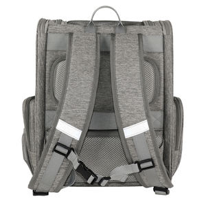 Fashionable Classic Striped Pet <b>Backpack</b> Zipper Closure Multi-Structure Padded Polyester Mesh Material Convenient <b>Small</b> Dogs - Product Image 2