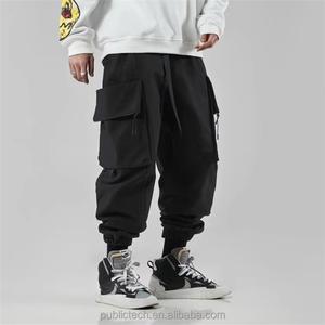 OEM Wholesale Supplier Multi Pockets Custom Baggy <b>Black</b> Snow Warm Fleece <b>Cargo</b> Track <b>Pants</b> <b>for</b> <b>Men</b> - Product Image 1
