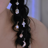 Collier ras du cou en perles d'eau douce en gros avec breloques baroques multi-formes amovibles pour femme, cadeau de bijoux
