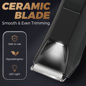 Haar-Körperclipper Typ-C Aufladung IPX7 Datenschutz-<span class=keywords><strong>Trimmer</strong></span> Keramikklinge Körpertrimmer für empfindliche Bereiche - Product Image 2