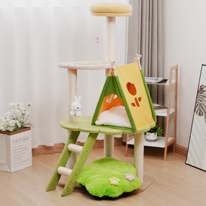 Cat climbing frame, cat <b>bed</b>, cat tree integrated camping series, sisal cat scratching post, cat jumping platform, cat toys and - Product Image 2
