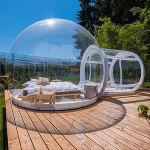 Tente à bulles gonflable tente dôme à air transparent pour maison tente à effet de serre avec ventilateur grandes tentes extérieures pour le camping - Product Image 4
