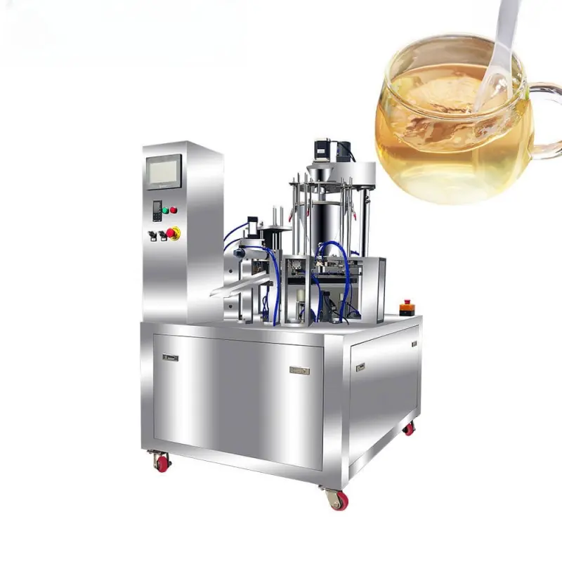ماكينة ملعقة تعبئة العسل من الفولاذ المقاوم للصدأ، يمكن تخصيص خط إنتاج التعبئة التلقائي لمعجونة الكافي والبيرة ومعجونة سائلة