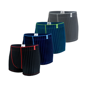 Migliore qualità in maglia traspirante modelli a righe 95% cotone 5% Spandex Boxer slip biancheria intima per gli uomini - Product Image 1
