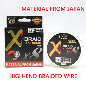 <span class=keywords><strong>JP</strong></span> Original importado 8 hebras de alambre trenzado súper suave todo-Alrededor 8X 150M línea de mosca de Pesca de Mar línea trenzada X8 personalizable - Product Image 2