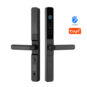 Tốt nhất người Bán wifi kết nối không thấm nước kỹ thuật số thông minh khóa hợp kim nhôm trượt điện vân tay khóa cửa - Product Image 2