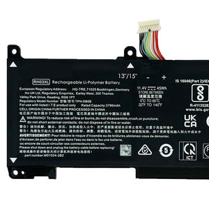 <span class=keywords><strong>Batterie</strong></span> d'ordinateur portable d'origine RH03XL M02027-005 HSTNN-IB9P pour <span class=keywords><strong>HP</strong></span> ProBook 440 <span class=keywords><strong>630</strong></span> <span class=keywords><strong>Batterie</strong></span> 11.4V 45WH 3790mAh 11.58V 51.3WH 4249mAh - Product Image 2