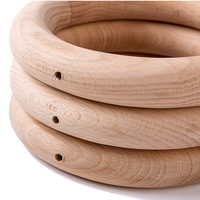 Personnalisé Rond En Bois Circulaire Placard Vêtements Ceinture Écharpe Anneau Cintre Cravate Cintre En Bois