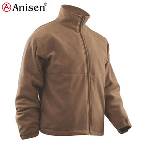 Chaqueta de lana <span class=keywords><strong>polar</strong></span> para hombre con cuello de pie cálida a prueba de viento con logotipo de Color personalizado barato de alta calidad - Product Image 5