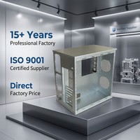 Châssis de serveur de centre de données vert, silencieux, avec refroidissement liquide, rack de serveur, boîte en métal thermolaquée, armoire métallique personnalisée