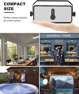 Inwa Outdoor Car Audio <b>Speaker</b> IPX5 Waterproof Wall Mount Wireless Sync up to 100 <b>Speakers</b> 10-30W Battery <b>Powered</b> - Product Image 4