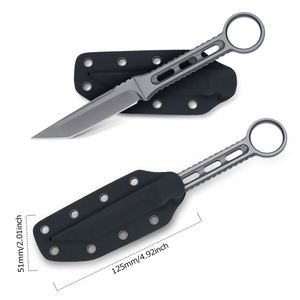 มีดใบตายเหล็กกล้าไร้สนิมคุณภาพสูงปรับแต่งได้ สำหรับการเอาชีวิตรอดในป่ากลางแจ้ง สำหรับงาน DIY รองรับ OEM - Product Image 1
