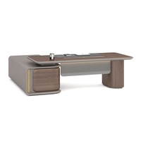 Meubles de bureau commerciaux, table de direction de luxe, bureau de direction moderne pour PDG, directeur, gestionnaire, ordinateur