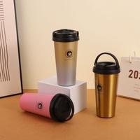 Tasse à café isotherme portable en acier inoxydable 304 de style américain, 500 ml, cadeau d'affaires pratique, personnalisation, 6-12 heures