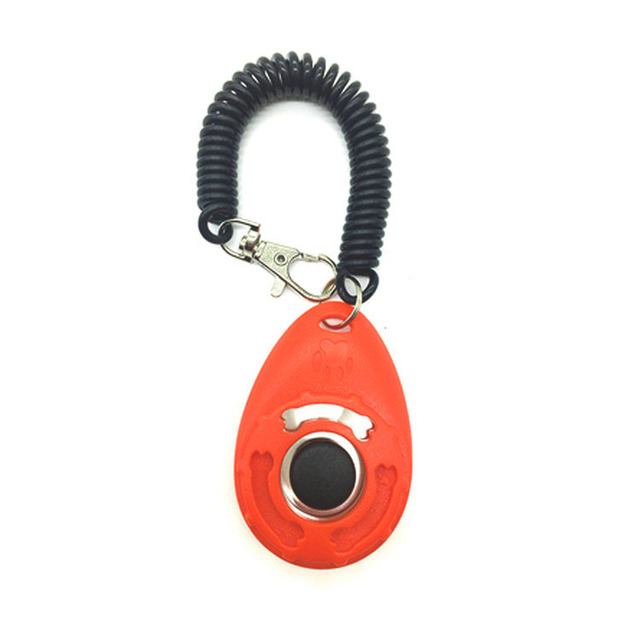 Custom logo Sound Stop Barking Training Whistle Round Dog Clicker Wholesale
