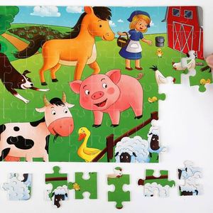 Children Preschool Educational Puzzles Cartoon Boys Girls Perfect <b>Gifts</b> Animals Magnetic Puzzle for Kids - Product Image 2