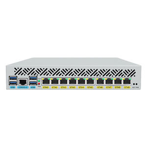 Topton 10x1GbE LAN 1U 9.5 Inch Rack Mount Firewall Appliance <b>Mini</b> <b>PC</b> Intel Core i7 10510U i3 8145U Routing System Home Server - Product Image 1
