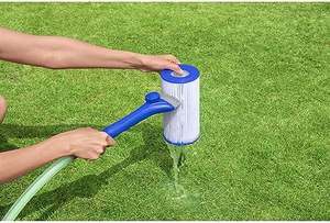 <span class=keywords><strong>Flowclear</strong></span> Aqualite piscine filtre cartouche outil de nettoyage amovible peigne Style tête plastique tuyau accessoire eau outil accessoire - Product Image 2