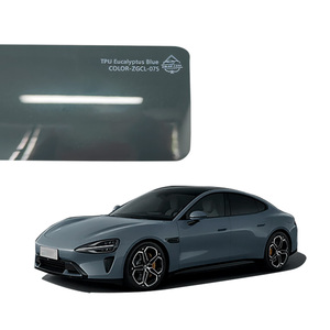 Envoltura que cambia de Color PPF TPU autocurativa decoración de coche eucalipto azul antiarañazos película protectora de pintura automática - Product Image 1