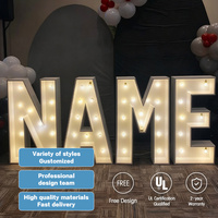 Lettres lumineuses personnalisées pour l'extérieur, imperméables, en forme de fruits, lumière blanc chaud, lettres lumineuses de type marquee, 4 pieds, installation verticale autoportante