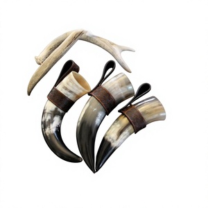 Polished Horn Mugs Eco Friendly Lightweight Viking Christmas Decorative Natural Home Hotel Restaurant Wedding Party Beer Mugs - Product Image 2